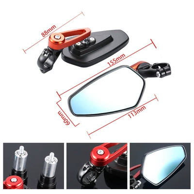 Motorcycle rearview mirror – handle retro rearview mirror