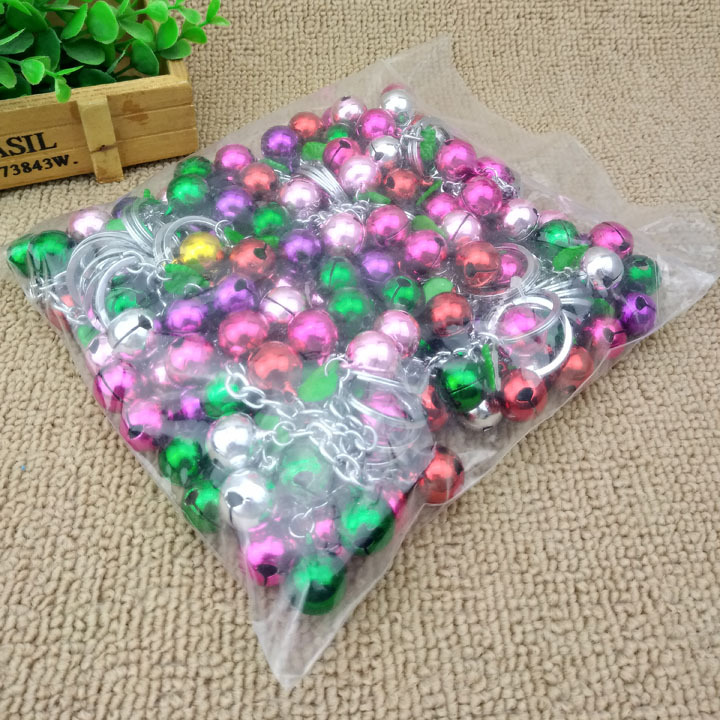 A1544 tres bola Bell llavero colgante Yiwu tienda de 2 yuanes tienda de dos yuanes fábrica al por mayor