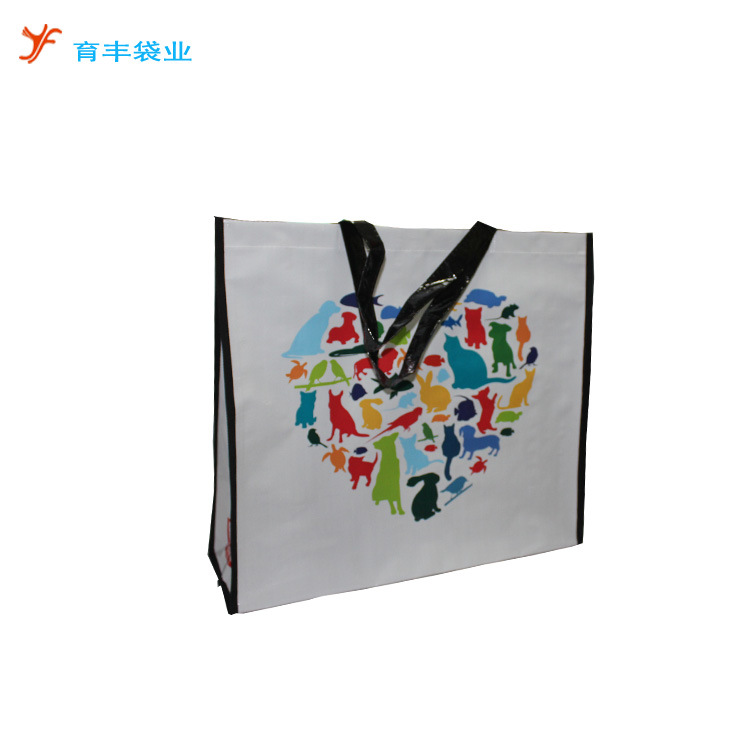 广州工厂制作环保编织袋 购物编织袋 防水彩印编织袋 车缝编织袋