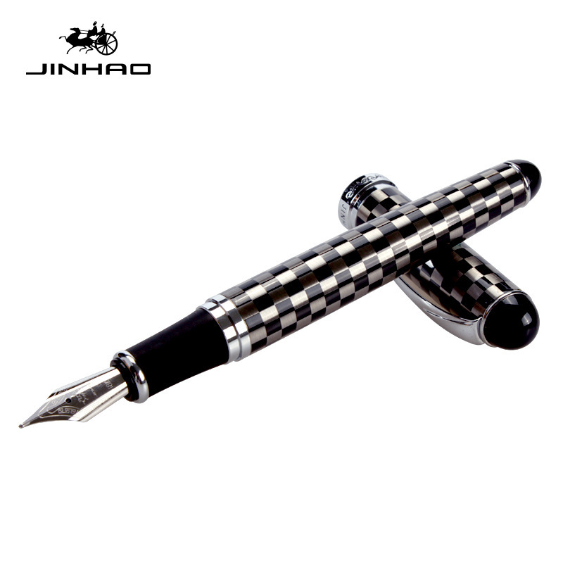 Jin Hao X750 pen business office calligraphy pen calligraphy ink pen wholesale metal pen 18KGP Iridium gold tip