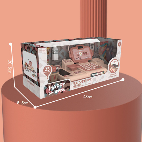 Cross-border smart cashier play house toy simulation supermarket dining table fruit cash register children's combination set