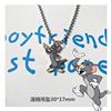 Multilayer fashionable space astronaut hip-hop style, necklace, trend pendant, sweater