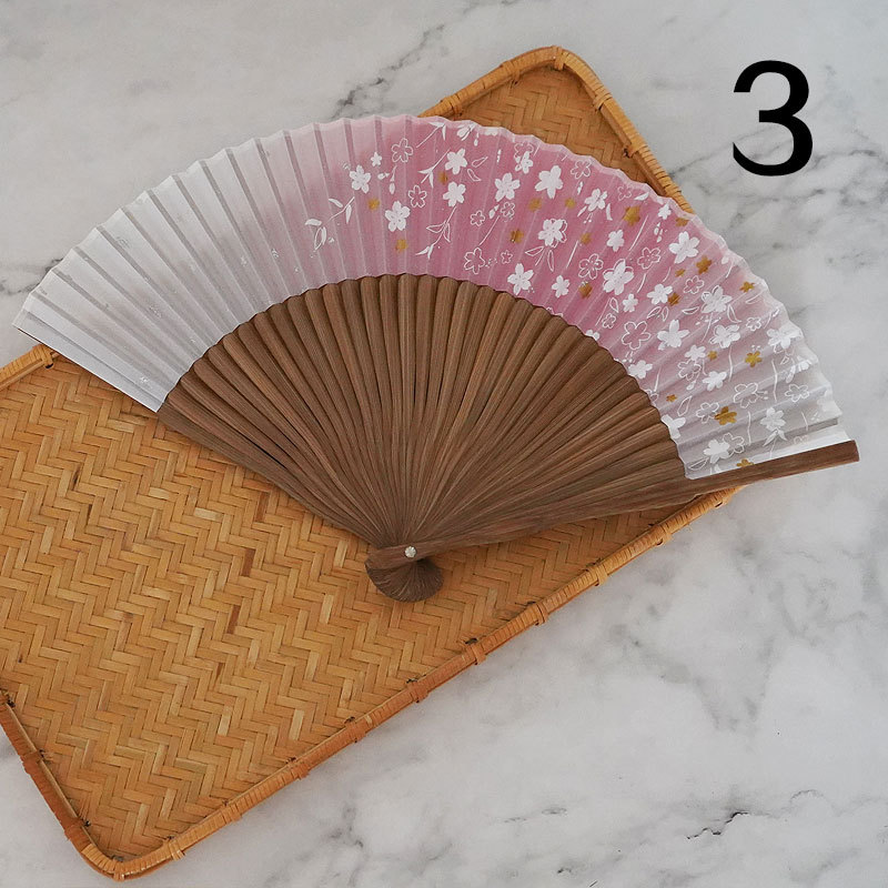 Procesamiento de bambú de impresión de estilo chino ventilador de bambú superficie de seda ventilador de baile ventilador femenino ventilador plegable japonés ventilador de estilo antiguo al por mayor
