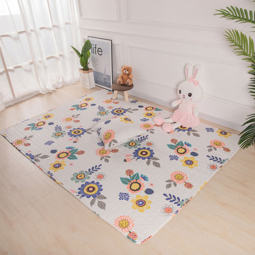 Cotton Quilted Floor Mat Children's Play Fence Pad Cartoon Crawling Mat Bedroom Tent Rug Tatami Pad