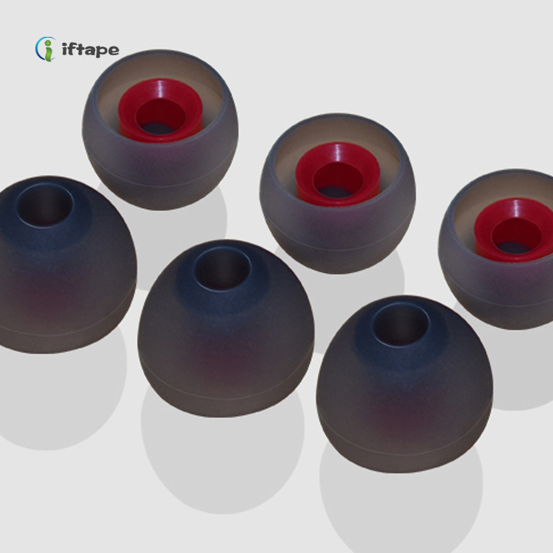 Bullet Single and Double Color Bluetooth Silicone Earplug Cover In-Ear Headphone Protective Cover Silicone Earplug Cap