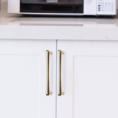 Golden extended handle Nordic wardrobe drawer cabinet modern simple American light luxury solid cabinet door handle single hole