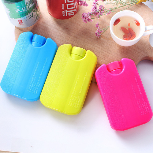 Ice plate ice box plastic ice bag blue ice wholesale cool storage agent gel air conditioning fan ice crystal box pet cooling