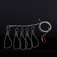 活魚扣魚鎖扣加長鋼絲繩鎖扣浮力魚護精裝5扣10扣鎖魚器批發