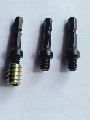 Metric iron male and female threaded nuts 4mm 6mm 8mm 10mm without cover blind hole no intermediate hexagonal straight through iron belt male and female threaded