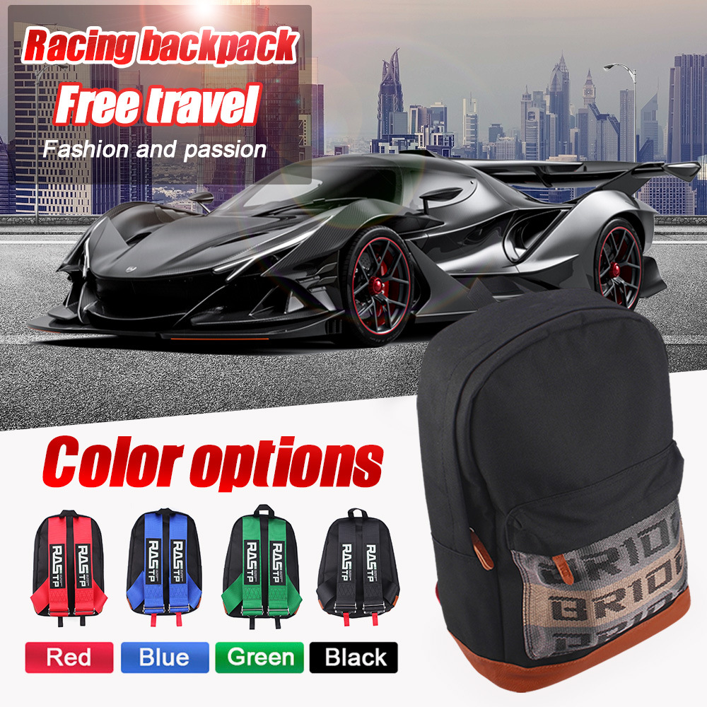 RASTPBride Racing Backpack Backpack Modified Shoulder Strap Computer Bag Motorcycle Multi-function Bag