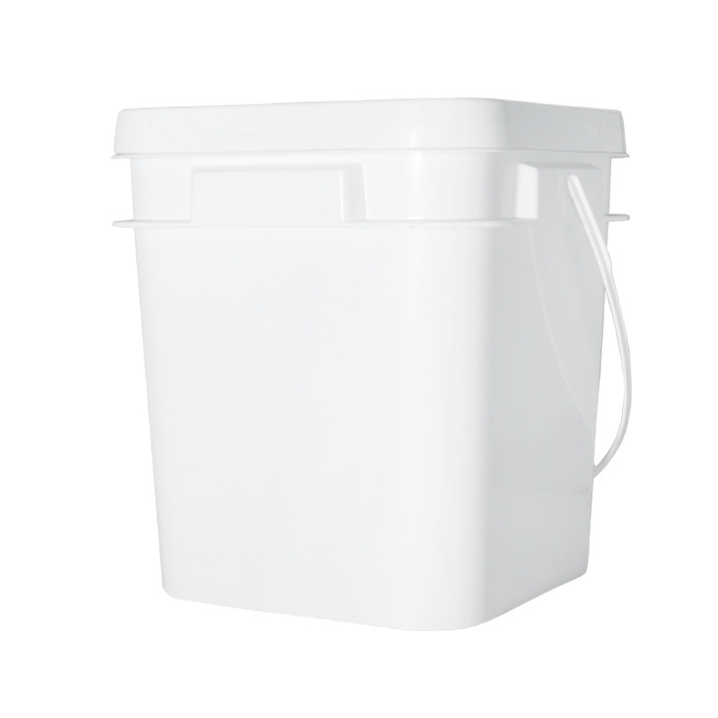 供应  20KG方形锆珠包装桶 25KG锆珠包装桶 锆珠塑料包装桶