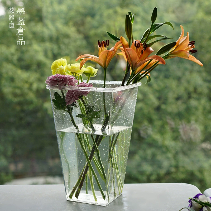 Прозрачное пластиковое ведро для цветов, специальное хранилище для цветов для цветочного магазина, Цветочная композиция, расширенное хранилище, хранение свежести
