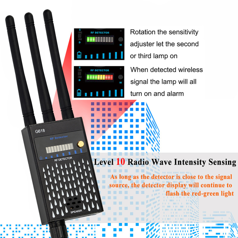G618 GPS無線信号検出器反傍受防犯隠しWiFiカメラ検出器|undefined