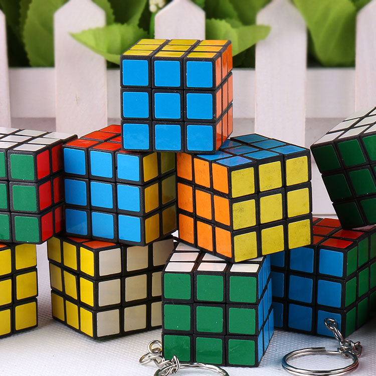 Кубик Рубика, маленький брелок, подарок на день рождения, антистресс