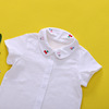 Japanese summer shirt suitable for men and women, T-shirt, with embroidery, with short sleeve