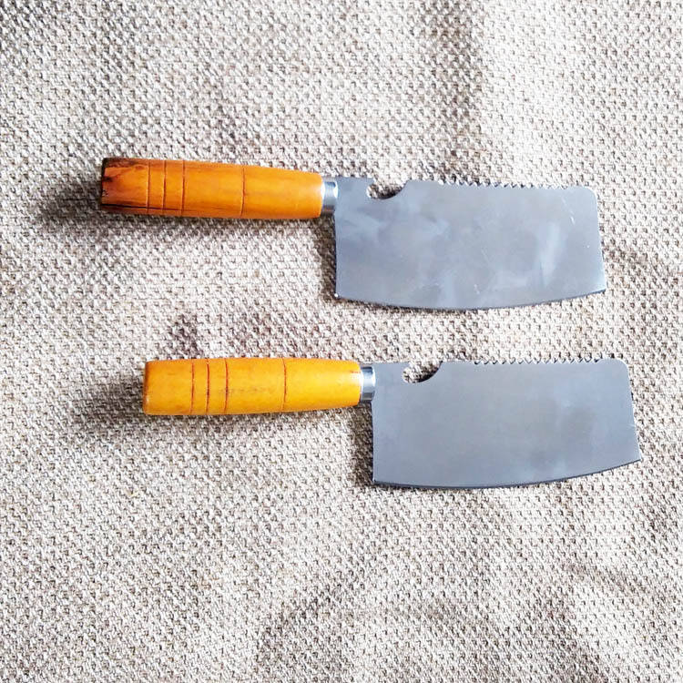 E1244 mango rojo cuchillo de cocina rebanada de carne cuchillo doméstico Yiwu 2 yuanes dos yuanes Tienda Al Por Mayor