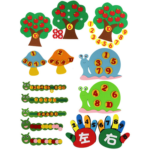 Self-made Non-woven Felt Educational Toys for Preschool Activity Areas