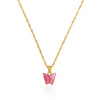 Acrylic necklace, chain with pigtail, suitable for import, European style