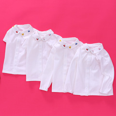 New children's clothing Japanese trendy brand miki cartoon bear and rabbit long-sleeved shirt baby top drop shipping