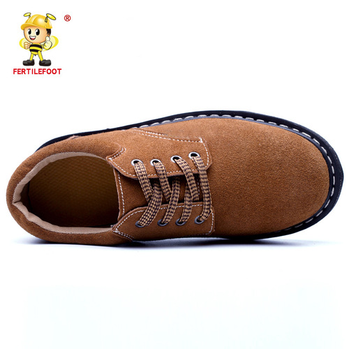 Construction site anti-smash safety shoes Suede protective shoes Wear-resistant breathable work shoes Steel toe-toe labor protection shoes