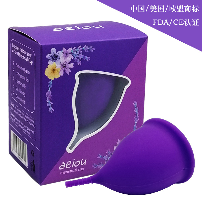 AEIOU Medical Grade Silicone menstrual cup Women's menstrual Care menstrual cup Moon cup