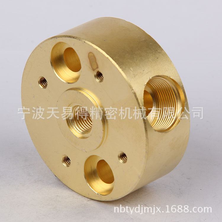 宁波工厂车床加工cnc加工定制H57黄铜零配件非标铜件加工5轴加工