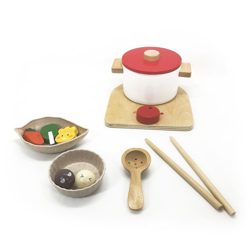 Children's play house simulation bread machine boys and girls mixer cooking kitchen toy set wooden