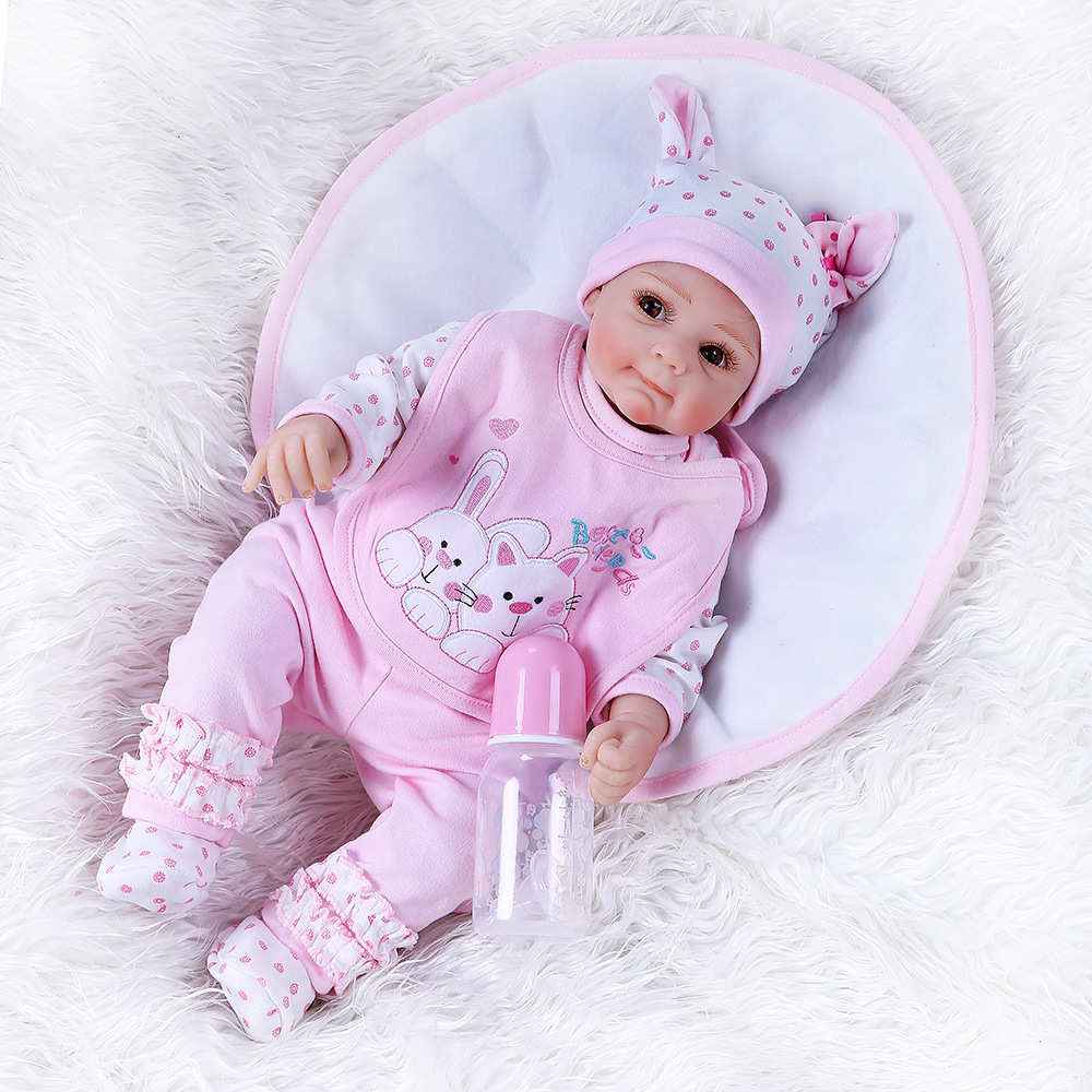 50cm Nueva simulación bebé muñeca lindo bebé juguetes transfronterizos Venta caliente nicho de suministro