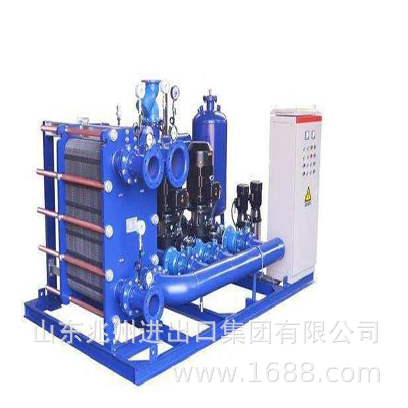 工业纯钛板式换热机组采暖换热中央空调组合换热高效高效节能