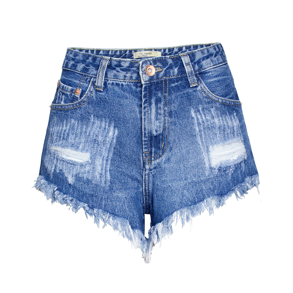 AliExpress Amazon ebay women's ripped denim loose shorts rivet hot pants supply