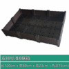 Rectangular plastic flowerpot for growing plants, increased thickness, wholesale