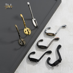 Precision-Made Hardware Lace, Antique European-Style Qing-Gu Bronze-Colored Vintage Coat Hook for Living Room – Single Hook