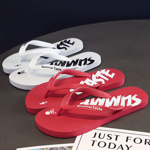  new style flip-flops for men, anti-slip, trendy Korean style personalized slippers for men, thick-soled social sandals for summer outerwear