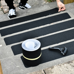 Cross-border black PVC frosted anti-slip tape Outdoor stair floor steps with sand wear-resistant and anti-slip