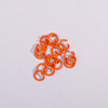 100 priced price DIY accessories 1.2*8mm opening ring small iron circle color baking paint handmade key stick jewelry ring