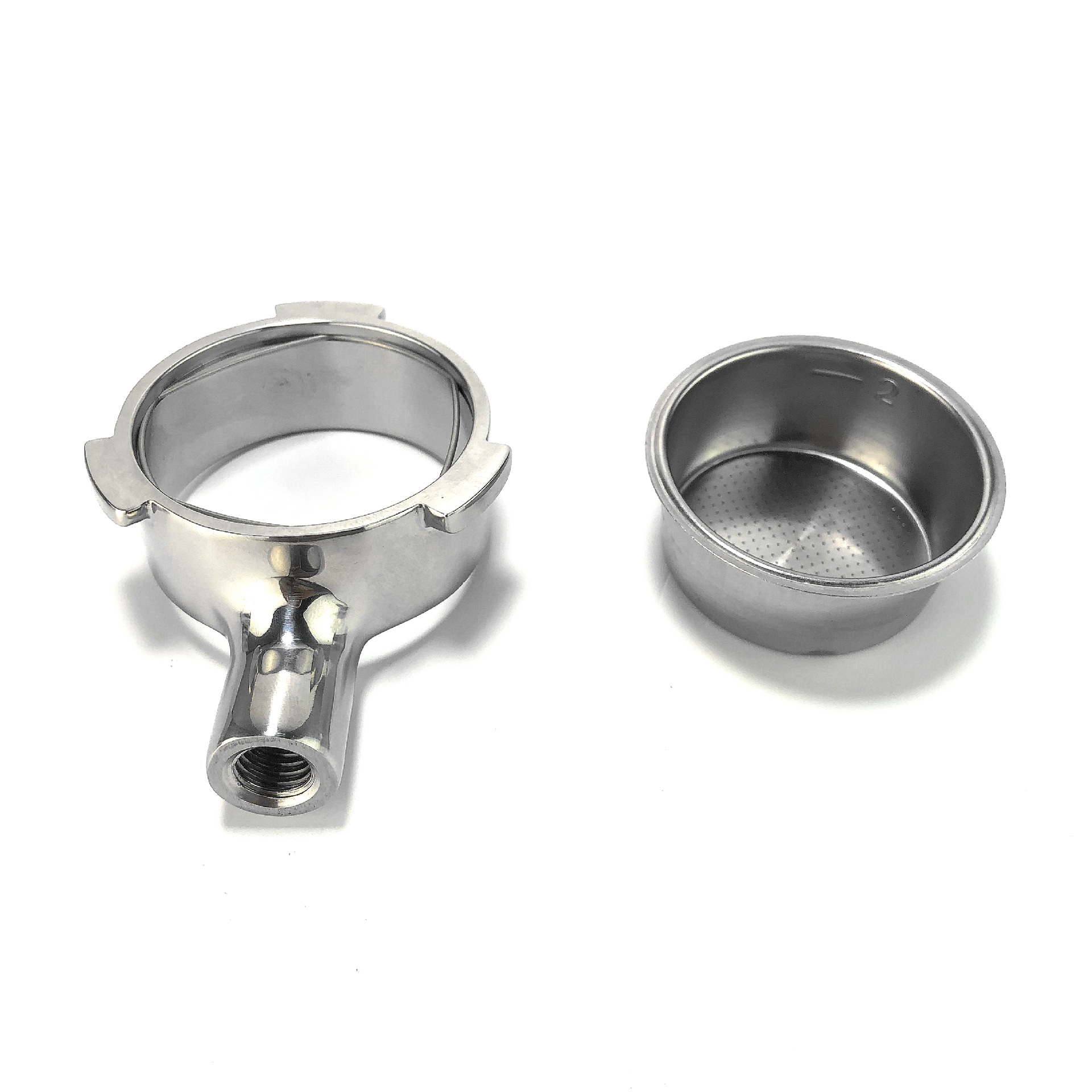 51 de tres orejas binaural Delongh DeLong EC680EC685 máquina de café sin fondo mango modificación de la manija de acero 304