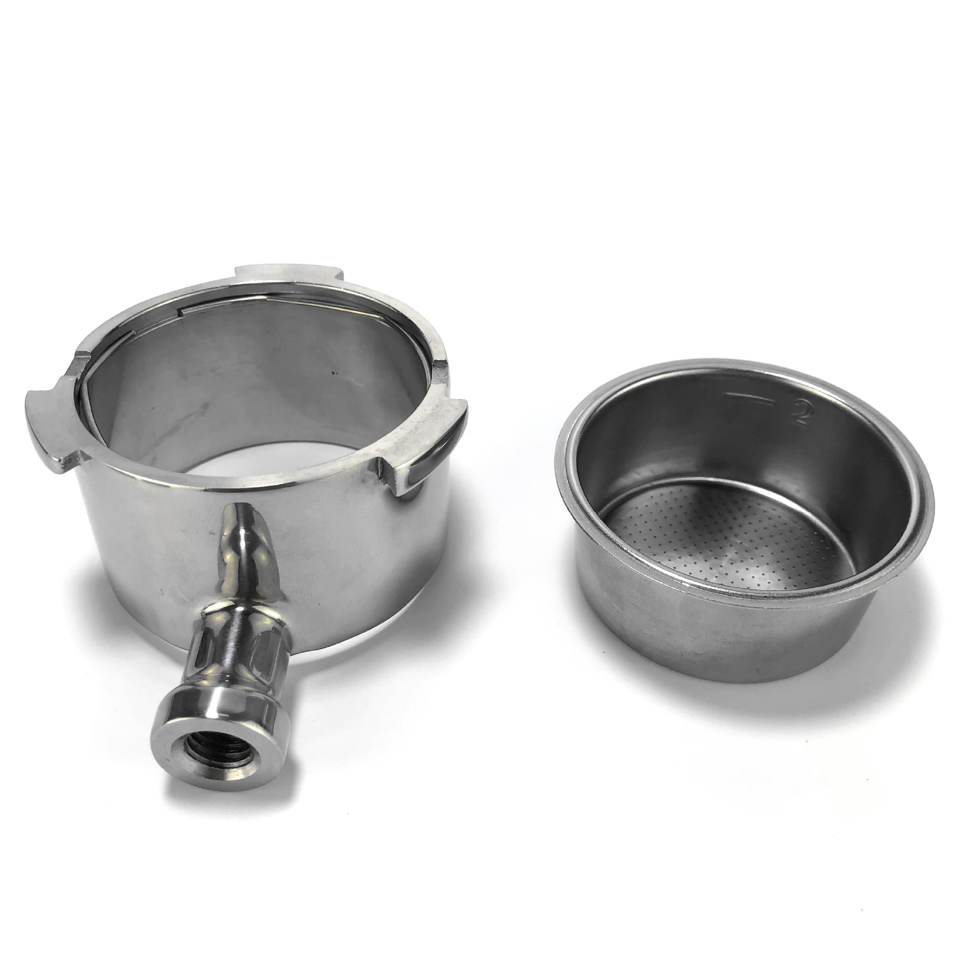 51 de tres orejas binaural Delongh DeLong EC680EC685 máquina de café sin fondo mango modificación de la manija de acero 304