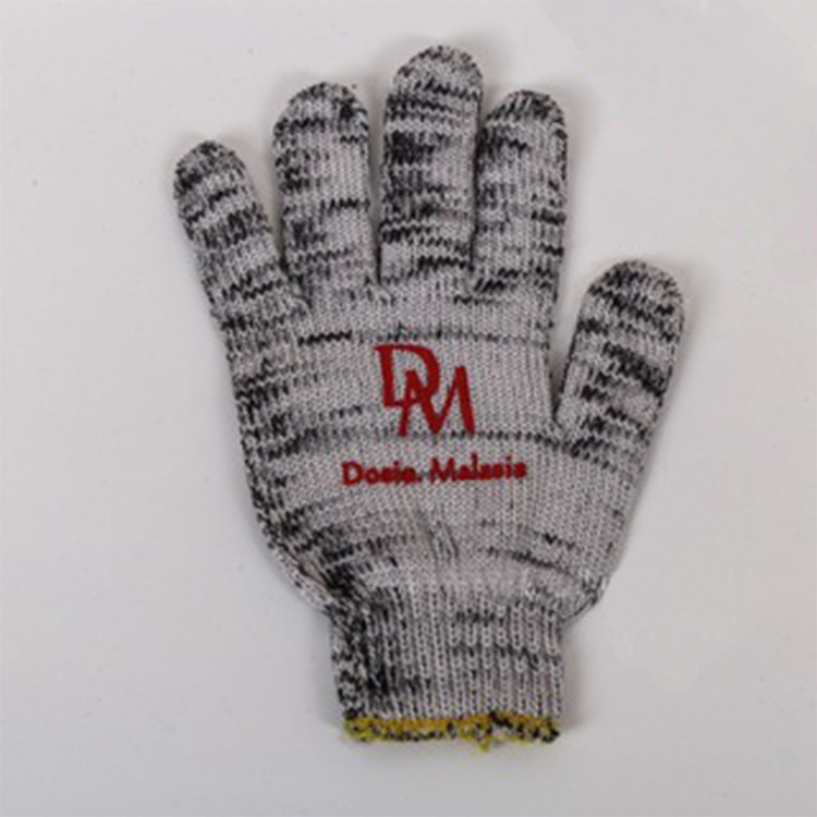 棉纱防 滑手套 家私皮焊工手套 黑色耐 磨防 护用品 劳保手套