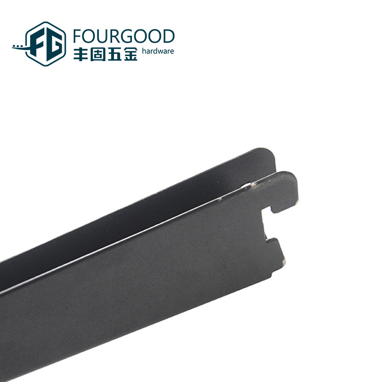 Foshan hardware tarjeta doble fila columna aerosol blanco supermercado estante placa soporte ropa pantalla estante soporte brazo soporte