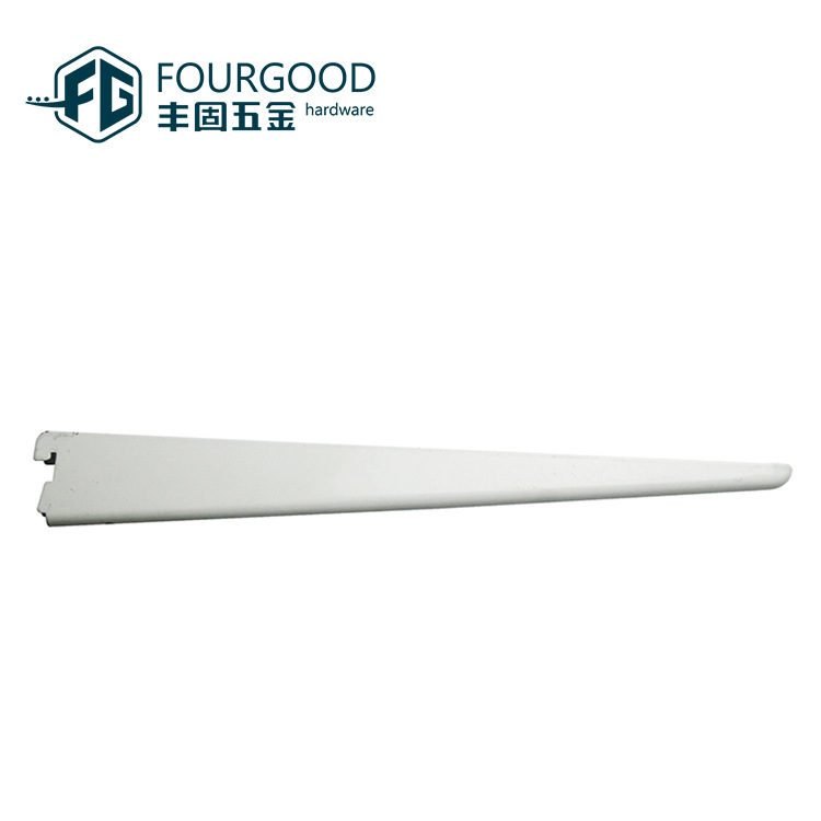 Foshan hardware tarjeta doble fila columna aerosol blanco supermercado estante placa soporte ropa pantalla estante soporte brazo soporte
