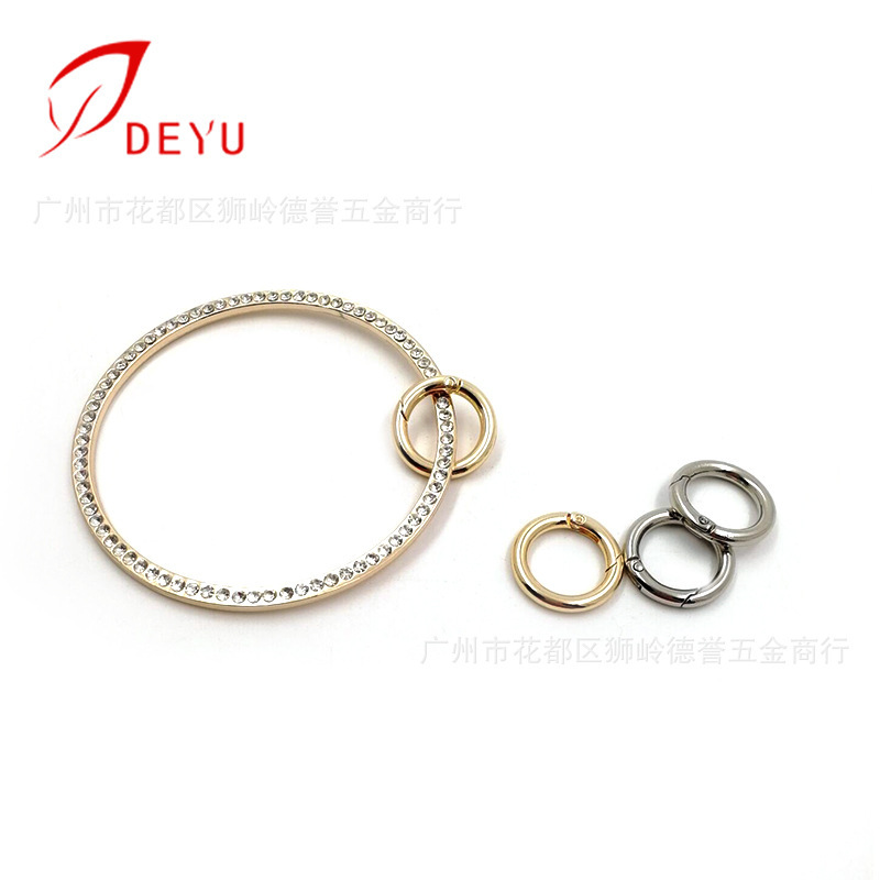 9cm metal bracelet circle diamond wrist DIY phone case pendant handbag hardware accessories 9cm metal bracelet circle diamond wrist DIY phone case pendant handbag hardware accessories