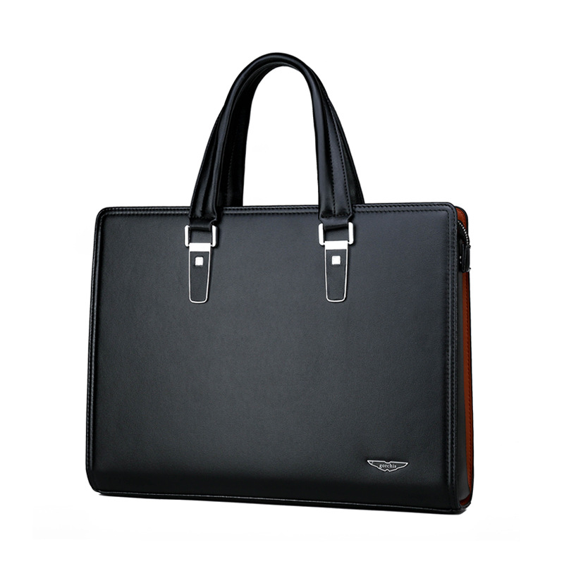 Cross-border Men's Handbag Business Briefcase Shoulder Crossbody Trendy Men's Bag Combination Lock Computer Bag Official Briefcase