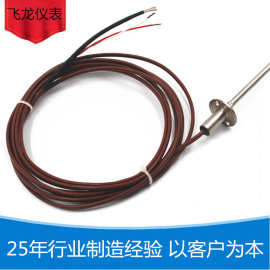 J型带挡片热电偶WRJ-491型热电偶0-600℃到线可耐温400度