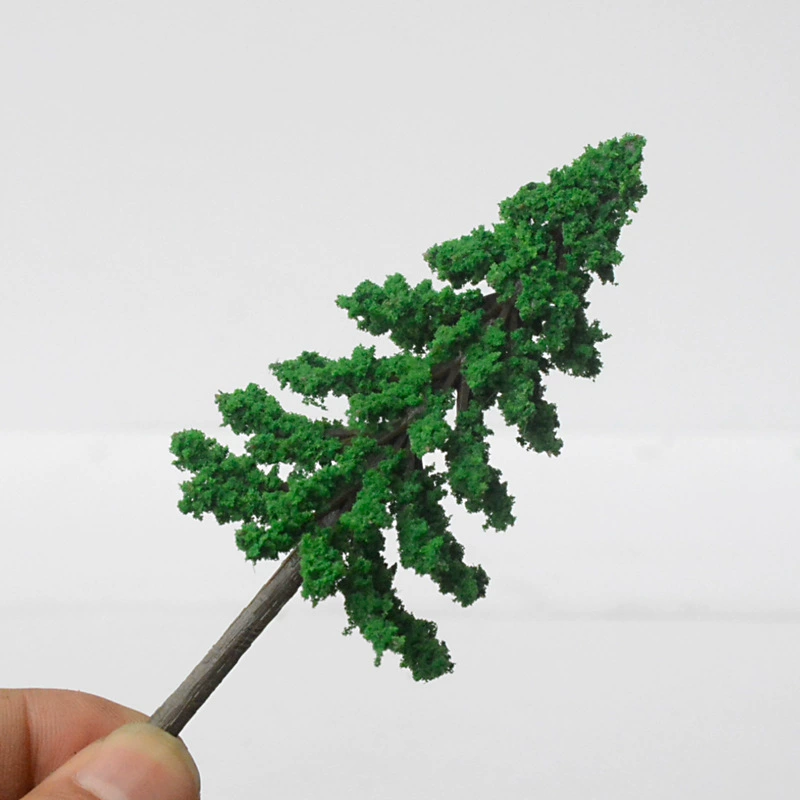 Micro Model Mini Handmade Finished Plastic Cedar Tree Sand Pan Modeling Mini Simulation Scene Mold Small Tree