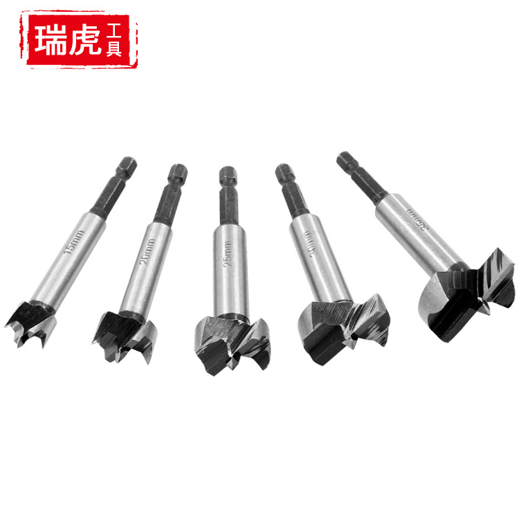 六角柄木工平翼钻 手电钻扩孔钻头塑料板木板木材铰链打孔15-35mm