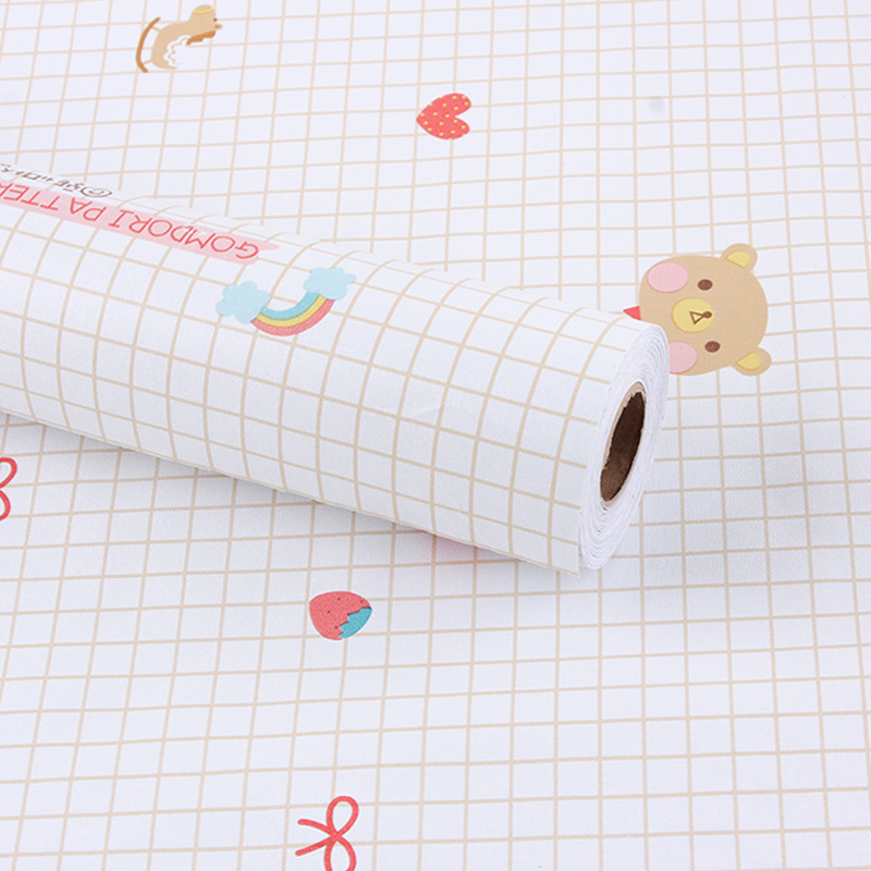 격자 무늬 곰/ 45cm * 10m