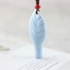 Retro ceramics, whistle, necklace, accessory for beloved, sweater, long pendant, mid-length, wholesale