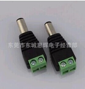 Factory Direct Sales 2.1Dc Connector Monitoring Power Supply Solderless Male 12V Dc Power Plug
