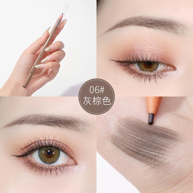 Lápiz de cejas sin raspado impermeable a prueba de sudor no decoloración maquillaje al por mayor lápiz de cejas de núcleo fino para principiantes
