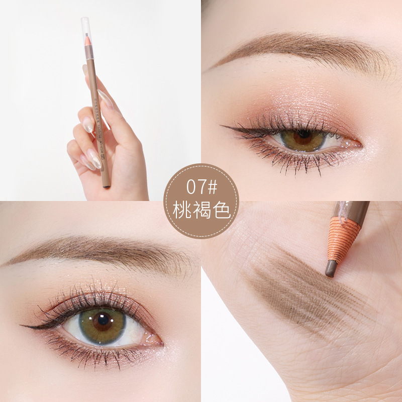 Lápiz de cejas sin raspado impermeable a prueba de sudor no decoloración maquillaje al por mayor lápiz de cejas de núcleo fino para principiantes